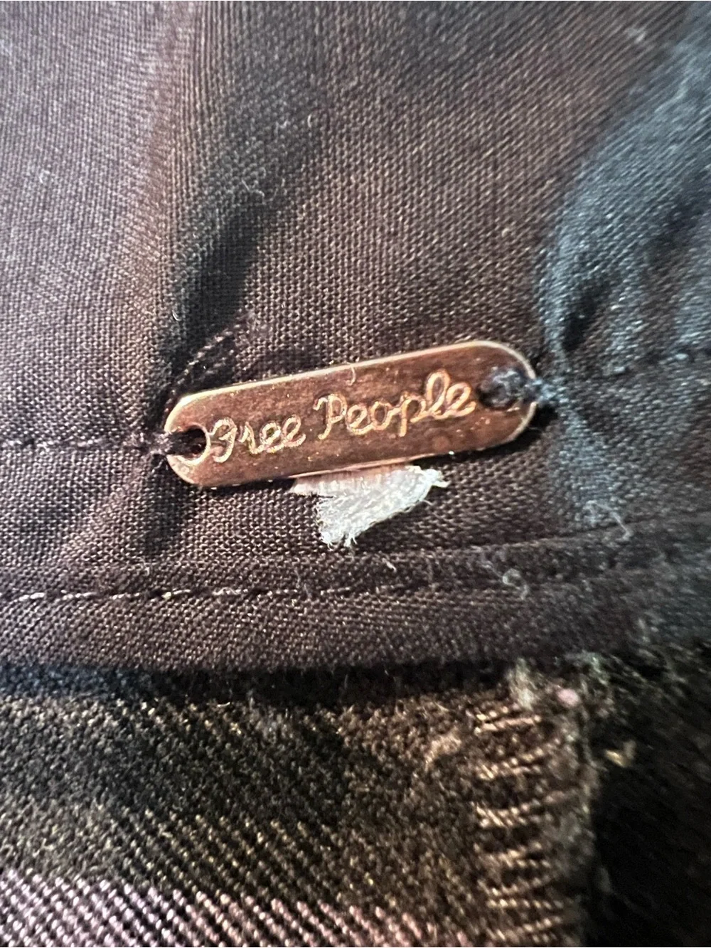 Free People Purple Plaid Bell Bottom Trousers